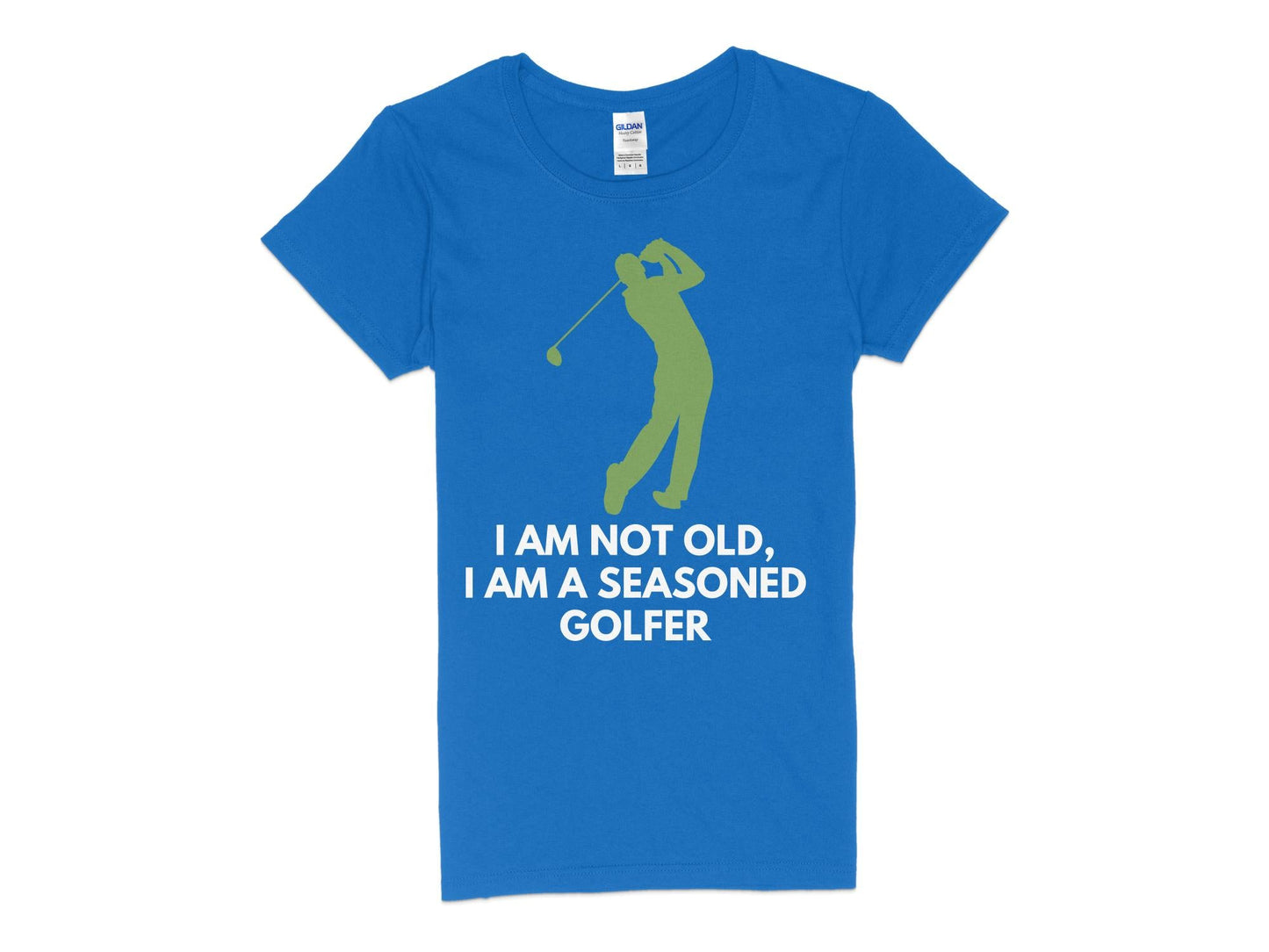Funny Golfer Gifts  Womens TShirt S / Royal Im Not Old Im a Seasoned Golfer Golf Womans T-Shirt