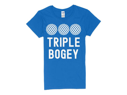 Funny Golfer Gifts  Womens TShirt S / Royal Triple Bogey Golf Womans T-Shirt