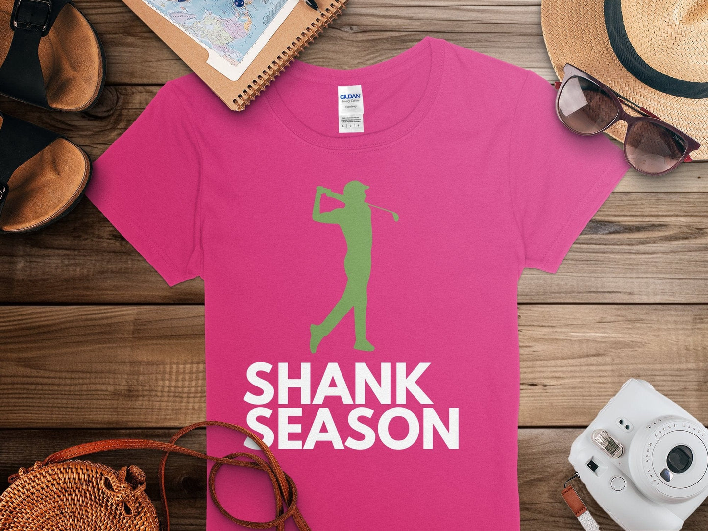 Funny Golfer Gifts  Womens TShirt Shank Season Golf Womans T-Shirt
