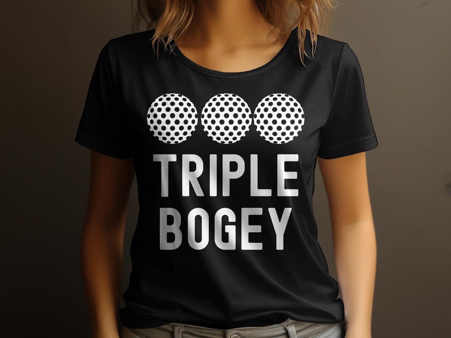 Funny Golfer Gifts  Womens TShirt Triple Bogey Golf Womans T-Shirt